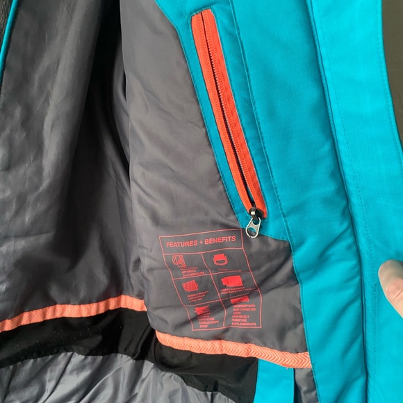 Turquoise blue Firefly Winter Coat size women’s medium - Picture 2 of 9